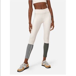 Outdoor Voices 7/8 Dipped Color Block Warm Up Leggings Small